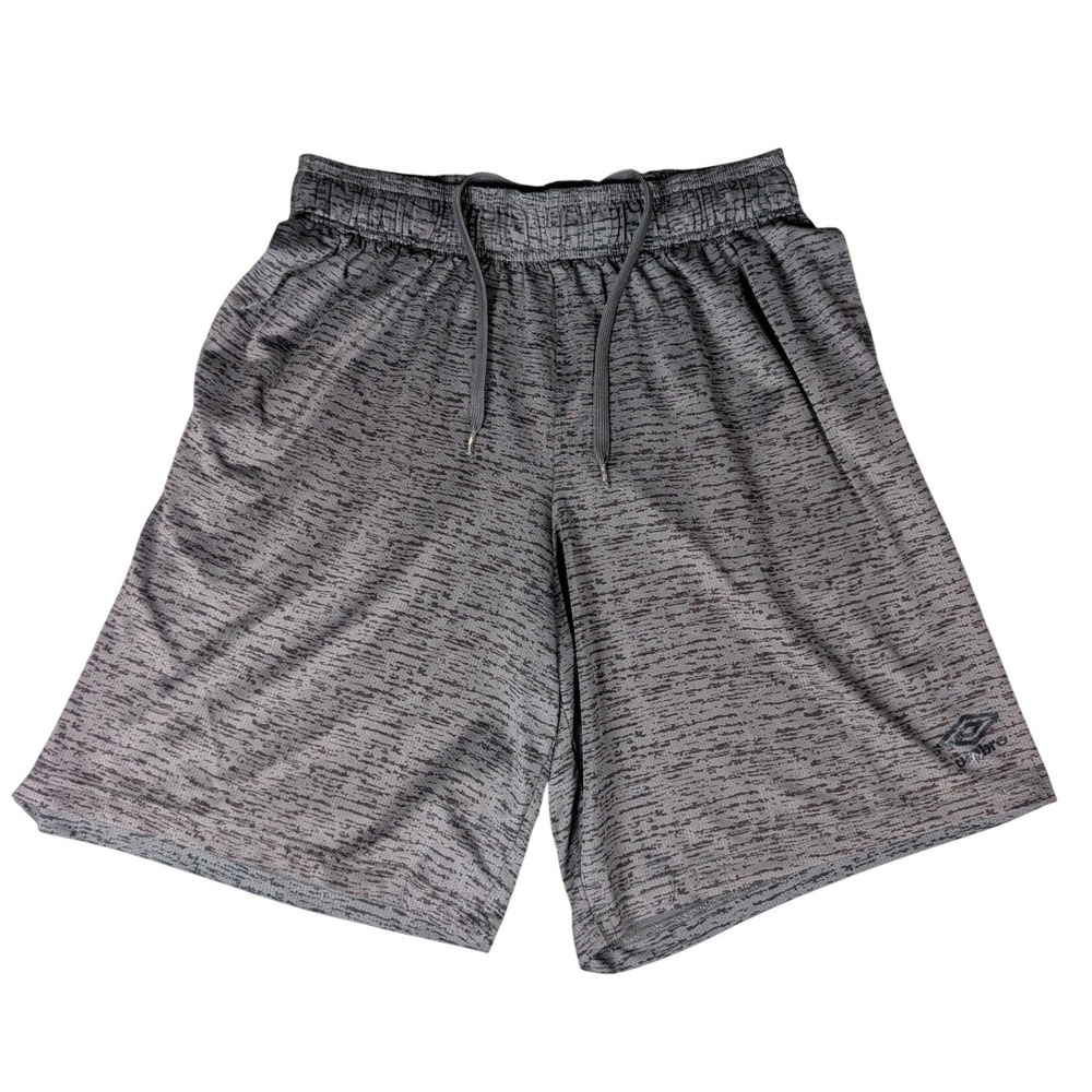 Umbro Mens Space Dye Athletic Soccer Shorts Charcoal Grey Training Gym Active
